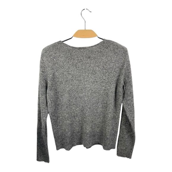 National Standards Marled Dark Grey Slub Wool Sweater Size M - Picture 3 of 5